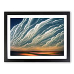 Stormy Sky Vol.4 H1022 Framed Print for Living Room Bedroom Home Office Décor, Wall Art Picture Ready to Hang, Black A4 Frame (34 x 25 cm)