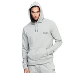 Frank Dandy Unisex Solid Hoodie Gråmelerad bomull X-Large Herr