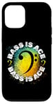 Coque pour iPhone 12/12 Pro "Bass is Ace" avec Clé de Basse pour Guitariste Basse