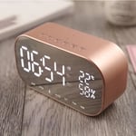 Radio réveil Haut-parleur Bluetooth Thermomètre audio FM de bureau Appels mains libres