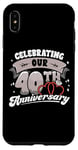 iPhone XS Max 40th Wedding Anniversary Celebrating 40 Years Matching Gift Case