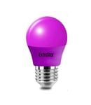 4W Purple LED Golf Ball Modern Coloured Light Bulb E14 (Purple)