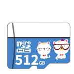 Micro SD Card Class10 TF Card 512GB Muistikortti älypuhelimen Tablet PC -autotallentimeen, 512GB