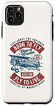 iPhone 11 Pro Max Wings of Freedom Retro Vintage Aviation Airplane Design Case