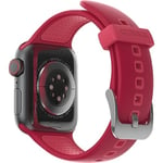 Otterbox Bracelet All Day pour Apple Watch Series 10/9/8/7/6/SE 2e gen/SE 1e gen/5/4-44mm/45mm/46mm, Bracelet de rechange en silicone doux au toucher durable pour Apple Watch, Rouge