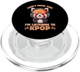 Can't Hear You I'm Listening K-pop amateur de musique coréen panda PopSockets PopGrip pour MagSafe