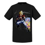 T-Shirt Enfant Gotenks Attaque Ki Dragon Ball Z Fusion Trunks Manga Anime