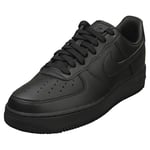 NIKE Men's Air Force 1 '07 Fresh Sneaker, Black Anthracite Black Black, 7 UK