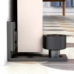 Toolive - Ajustable Guide de Plancher Mur/porte Guide Inférieur Pour Porte en Bois Coulissante Noir Accessoire de porte coulissante