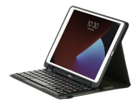 Targus Pro-Tek Education - Tangentbord och foliefodral (fodral) - trådlös - Bluetooth 5.1 - tysk - svart tangentbord, svart fodral - för Apple 10.2-inch iPad (7:e generation, 8:e generation, 9:e generation)