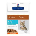 Hill´s PD Feline k/d Early Stage Kyckling Påse 85g 6 st