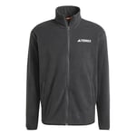 adidas Men's Terrex Multi Essentials Full Zip Fleece Jacket, black, XL