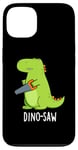 Coque pour iPhone 13 Dino-saw Jeu de mots drôle dinosaure