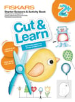 Fiskars Cut & Learn barnsax (plastblad) med bok, från 2 år