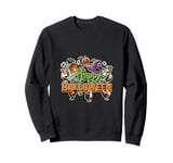 Funny Farm Halloween Shirt Happy Pumpkin Goat Bat Chicken Sweatshirt