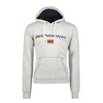 Geographical Norway - Sweat à Capuche Homme à Manches Longues Golivier Gris Clair Taille XL, gris clair, X-Large