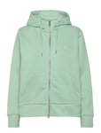 Reg Tonal Shield Zip Hoodie Tops Sweat-shirts & Hoodies Hoodies Green GANT