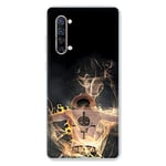 Cokitec Coque pour Oppo Find X2 Lite/Reno 3 Manga One Piece Ace Noir Multicolore