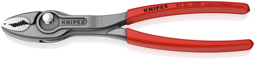 Knipex TwinGrip Pince multiprise frontale noire atramentisée, gainées en plastique antidérapant 200 mm 82 01 200 SB