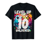 Gaming Vintage 10th Birthday 10 Ten Year Old Boy Girl Gamer T-Shirt