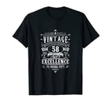 Vintage 58th Birthday Gift for Men Age 58 Years T-Shirt