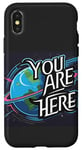 Coque pour iPhone X/XS Galaxy Science Geek Gifts T-shirt You are here Deep Space