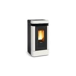 Extraflame Lucia Blanc Poêle Pellet Faïence Âtre Fonte 12,1KW