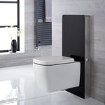 Meuble WC noir 50 cm (sans cuvette) - Saru