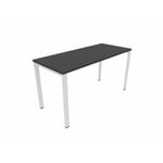 Bureau droit individuel Online F Noir OP-LITE II : bureau D160x70/cpl noir /cpi blanc/ep. du plateau 18 mm