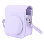 Mini Instant Camera Suojalaukku PU-kamerakotelo säädettävällä olkahihnalla Fujifilm Instax Mini 12 -kameralle, violetti