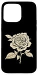 Coque pour iPhone 15 Pro Max Vintage Botanique Rose Fleur Fille Mignon Floral Plant Mom