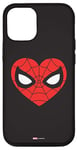 Coque pour iPhone 12/12 Pro Marvel Spider-Man Masque cœur classique Saint-Valentin