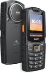 AGM M6 4G Rugged Phone Unlocked Phone Cell Phone for Seniors & Kids, Dual SIM IP68/IP69K Waterproof Phone, MIL-STD-810H, 2.4" Screen 48MB+128MB 2500mAh Battery Black, Big Font, Big Speaker