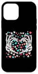 iPhone 12 mini Skeleton Hand Heart Funny Bones Valentine's Day Men Women Case