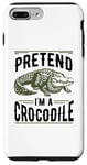 Coque pour iPhone 7 Plus/8 Plus Tenue paresseuse pour faire semblant d'être un crocodile pour les amoureux des crocodiles