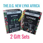 Lynx Africa Duo Gift Sets Deodorant Body Spray & Bath Wash for Men ( 2 Gift BOX