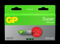 GP Super Alkaline AAA -paristo, 24A/LR03, 16 kpl