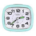 Ayybboo Réveil des Enfants,Réveil de Voyage de Chevet sans Tic-Tac avec Fonction Snooze,Réveil Adapté aux Filles et aux Garçons (Vert)