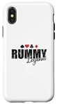 Coque pour iPhone X/XS Rummy Legend Hobby Jeu de cartes Romme