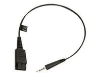 Jabra - Headset-Adapter - Minijack Hane Till Snabburkoppling Hane - För Speak 410, 410 Ms