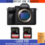 Sony A7S III Nu + 2 SanDisk 32GB Extreme PRO UHS-II SDXC 300 MB/s + Guide PDF MCZ DIRECT '20 TECHNIQUES POUR RÉUSSIR VOS PHOTOS