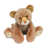 Histoire d'Ours - Peluche Lion - 35 cm - Marron - Idée Cadeau -Bébé Lion - Terre Sauvage - HO3058