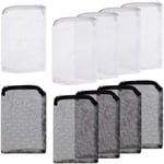 Tlily - 10PièCes Aquarium Filter Bag Fish Tank Media avec Zipper Mesh Filter Bag Aquarium Mesh Bag (Blanc + Noir)