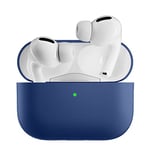 YEQIU Coque pour Airpods Pro 2 2022, Coque de Protection en Silicone Antichoc Compatible avec Airpods Pro 2e génération, Bleu Marine [LED Avant Visible] [Prend en Charge Le Chargement sans Fil]