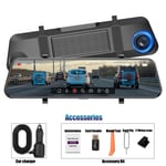 4K WiFi Mirror Dash Cam with ADAS, BSD, GPS, Night Vision & 24H Parking Monitor