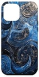 iPhone 12 Pro Max Blue Tortoise Dye Abstract art Wave pattern Gift Case