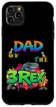 Coque pour iPhone 11 Pro Max Dinosaure d'anniversaire « Dad of the Three Rex »