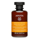 APIVITA Nourish & Repair Shampoo Keratin Repair kuiville ja vahingoittuneille hiuksille, 250 ml