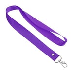 PATIKIL 17" Neck Lanyards, 50 Pack 0.8" Width Flat Strap Lanyard with Swivel Hook Clip for Name Tag Badges Holder ID Card Keys, Purple