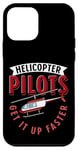 Coque pour iPhone 12 mini Pilotes d'hélicoptère Get It Up Faster Aviation Chopper Helipad